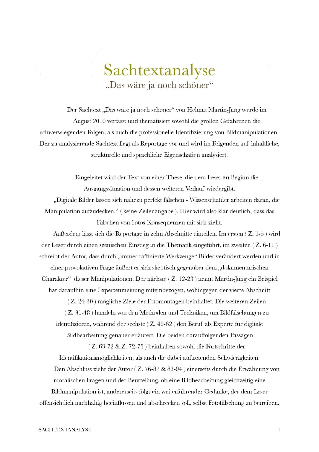 Sachtextanalyse