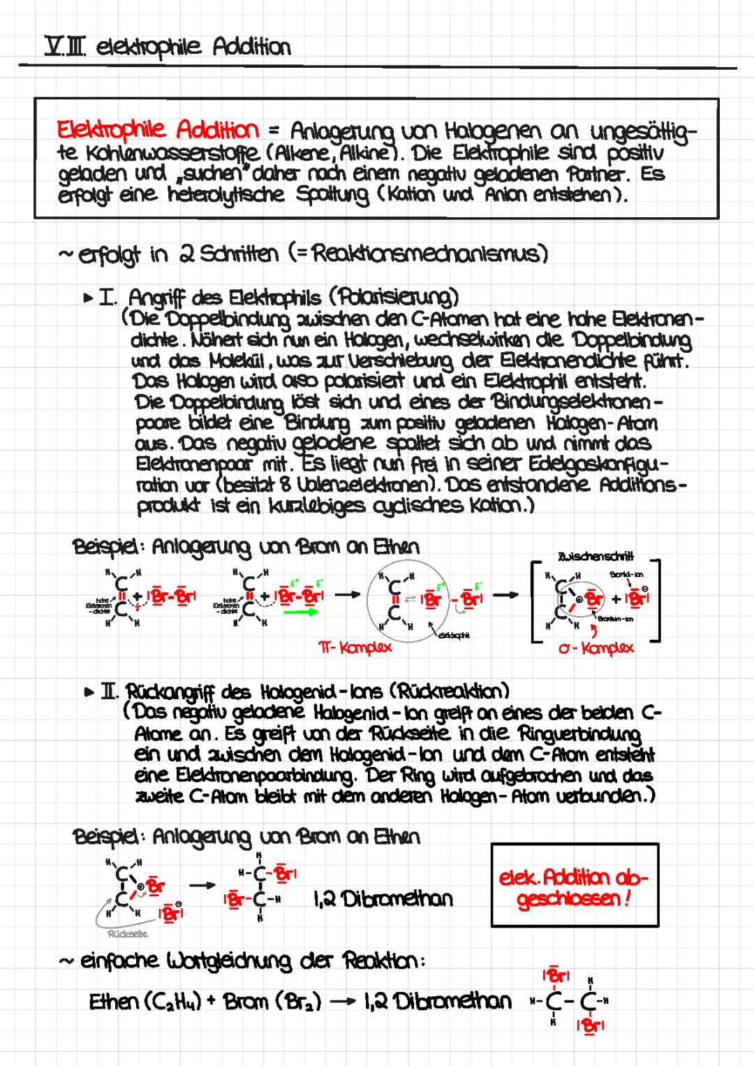 Was ist Elektrophile Addition? Einfach erklärt mit Brom, Chlor und Wasser!