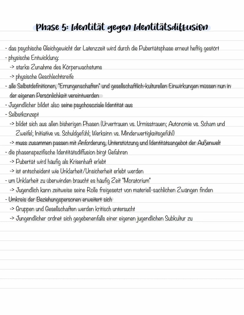 Phase 1: Urvertrauen gegen Urmisstrauen
- Verhältnis im ersten Lebensjahr ist von nahezu totaler Abhängigkeit charakterisiert
-> Kind ist au