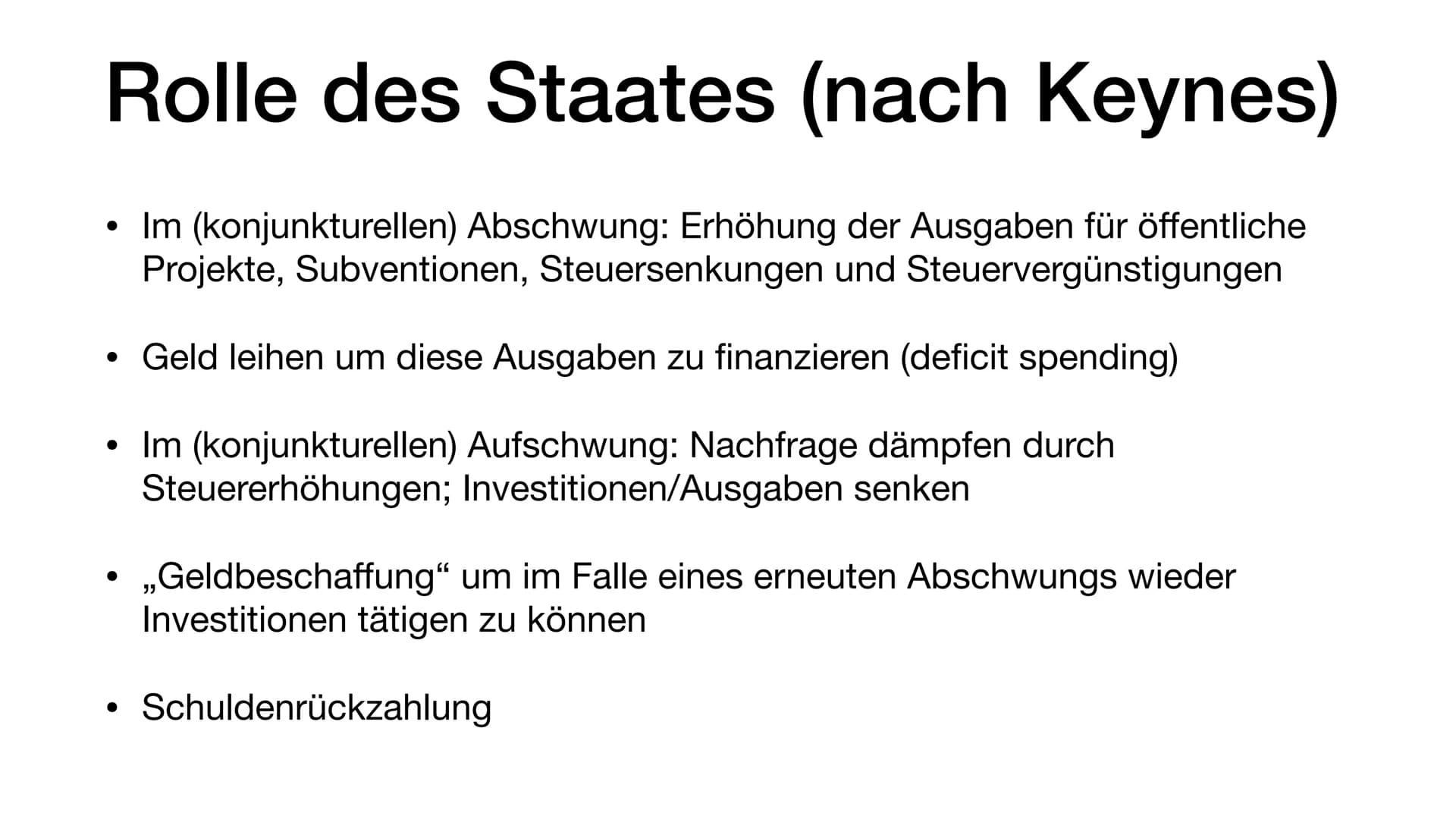 Wirtschaftspolitische Konzeptionen
Diese Präsentation soll eine Einführung in grundlegende Theorien der Volkswirtschaftslehre geben
und Schü