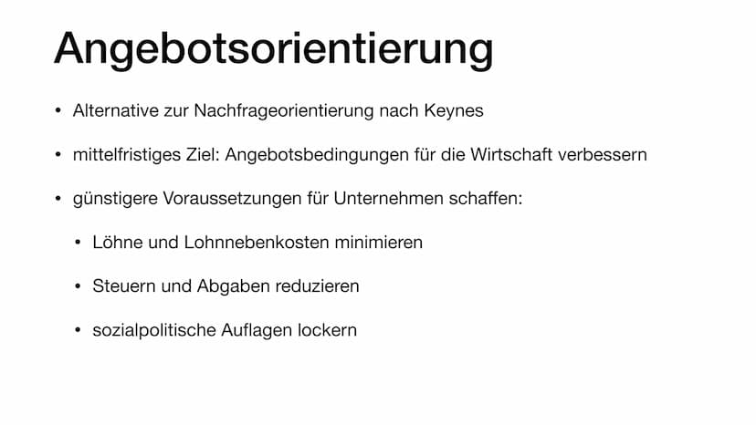 Wirtschaftspolitische Konzeptionen
Diese Präsentation soll eine Einführung in grundlegende Theorien der Volkswirtschaftslehre geben
und Schü