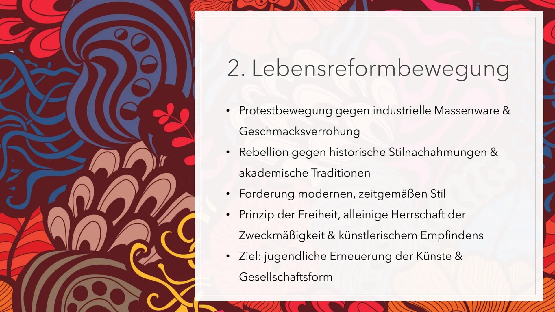 ತ
JUGENDSTIL
ಅ
Refifte F
Gliederung
1. Entstehung
2. Lebensreformbewegung
3. Allgemeine Merkmale
4. Architektur
5. Skulptur
6. Quellen JUGEN