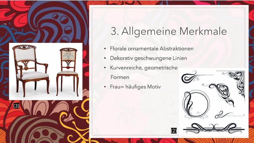 ತ
JUGENDSTIL
ಅ
Refifte F
Gliederung
1. Entstehung
2. Lebensreformbewegung
3. Allgemeine Merkmale
4. Architektur
5. Skulptur
6. Quellen JUGEN