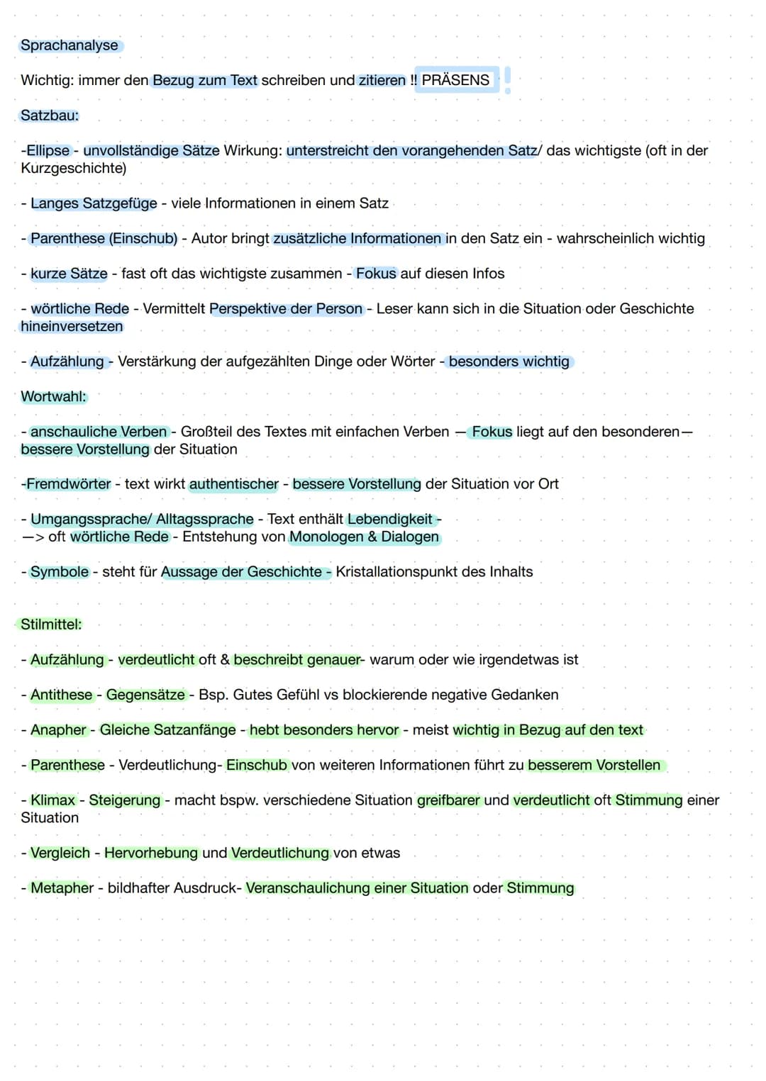 Textsortenmerkmale Reportage:
Zoomtechnik:
-Führen des Lesers zur Sittuation Leser kommt am Ort an
Autorin führt Leser ins Thema ein
Wechsel