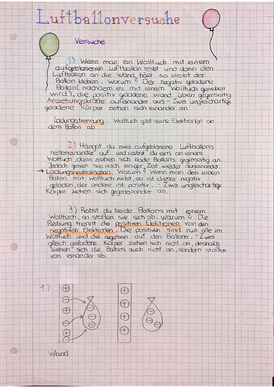 Ladungstrennung und Reibungselektrizität: Experimente und Beispiele für Kinder