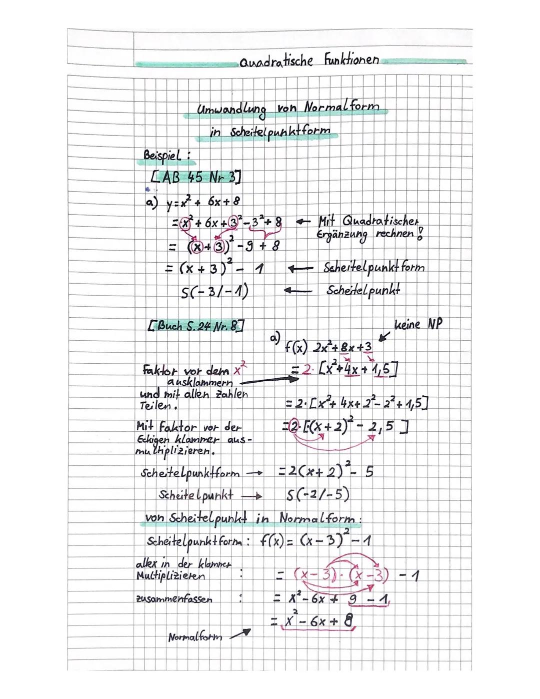 Quadratische funktionen.
A
3+
$f(x) = x^2$ = Normalparabel
2-
1-
2
-1-
-2-
MERKE: Parabel der funktionen
Am Faktor erkennt man, wie die
Para