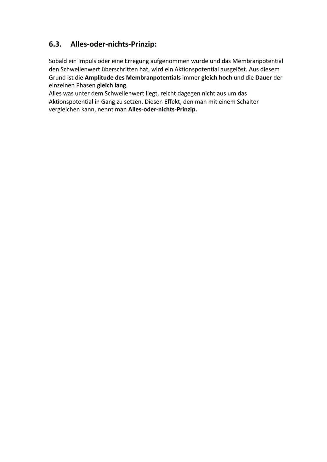 Biologie Lernzettel: Neurobiologie
Inhaltsverzeichnis
1. Aufbau Neuron.....
2. Axon Membran........
3. Elektrisches und chemisches Potential
