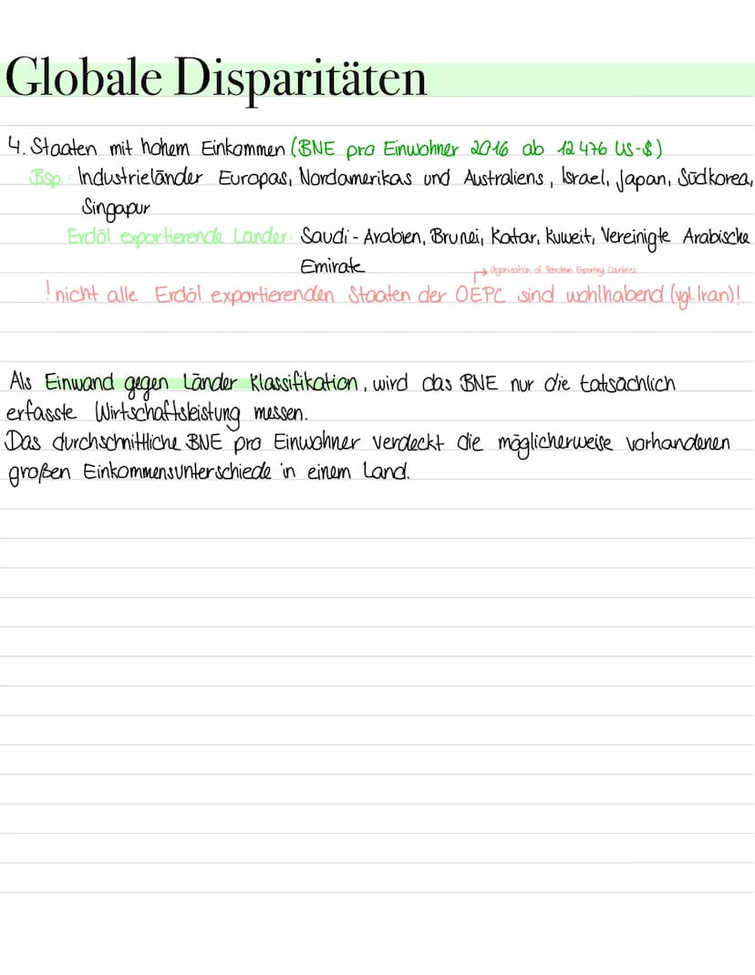 Entwicklungsländer Entwicklungsländer kurz erklärt
Es gibt keine einheitliche Definition!
aber gemeinsame Merkmale:
1 eine schlechte Versorg
