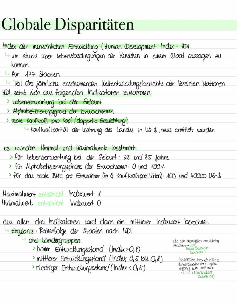 Entwicklungsländer Entwicklungsländer kurz erklärt
Es gibt keine einheitliche Definition!
aber gemeinsame Merkmale:
1 eine schlechte Versorg