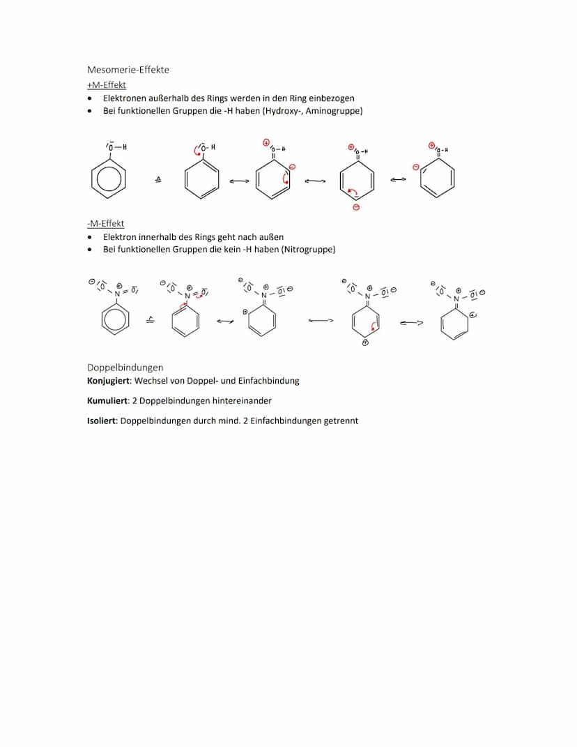 Aromaten
Mesomerie-Modell
Da Elektronen delokalisiert sind, lassen sie sich nicht an Atome/Bindungen zuordnen
→delokalisiertes л-Elektronens
