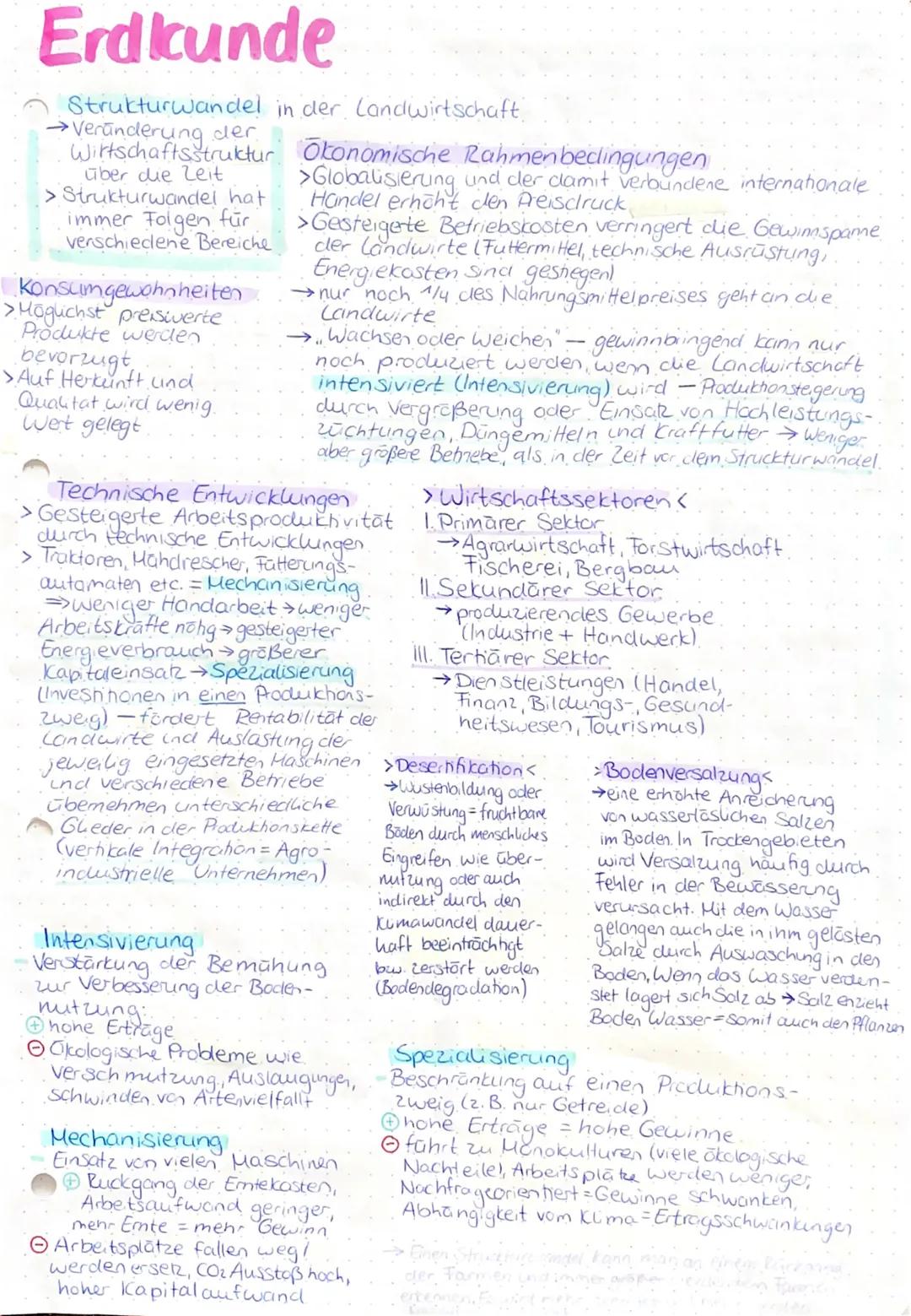 # Erdkunde

Strukturwandel in der Landwirtschaft

•Veränderung der
Wirtschaftsstruktur Okonomische Rahmenbedingungen
über die Zeit
> Struktu