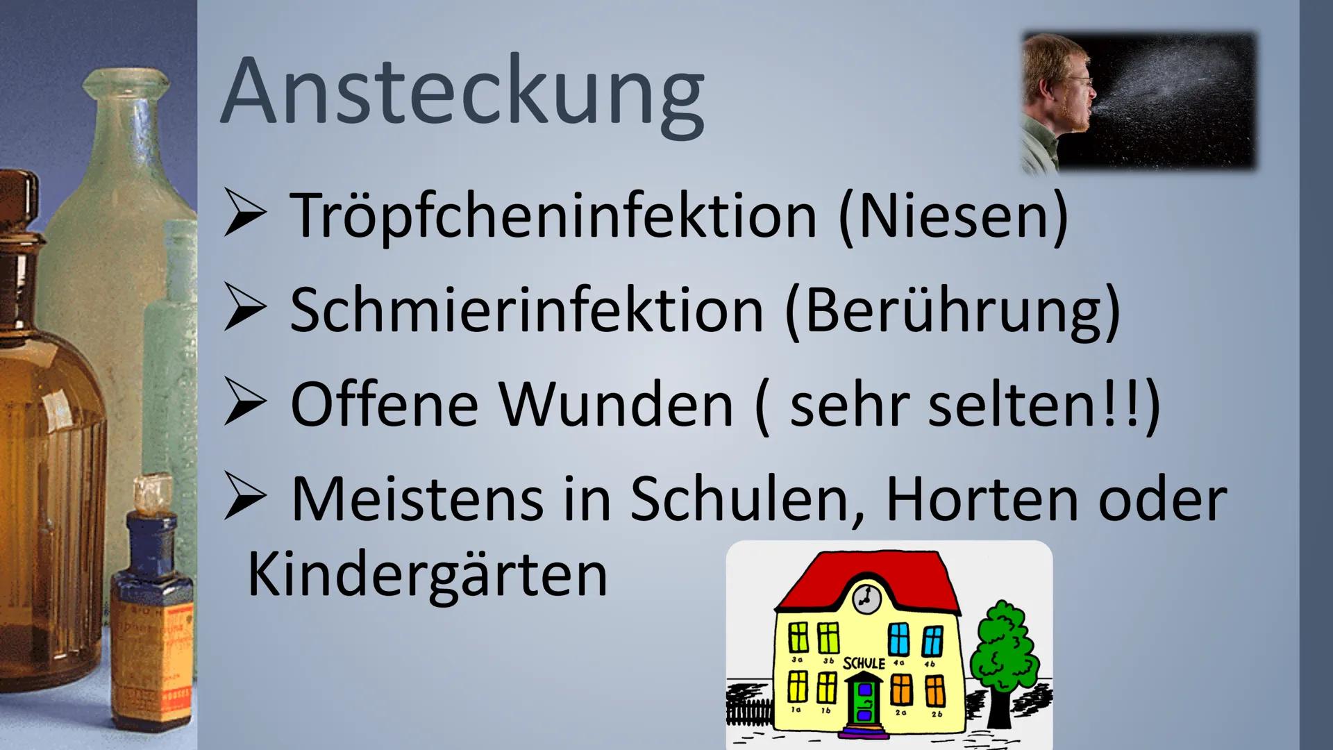 FASA
apher sou
HOSSES
SCHARLACH
Eine Bakterielle Infektionskrankheit FA33
ipher sou
Inhaltsverzeichnis
*Symptome
❖ Ansteckung
Untersuchungen