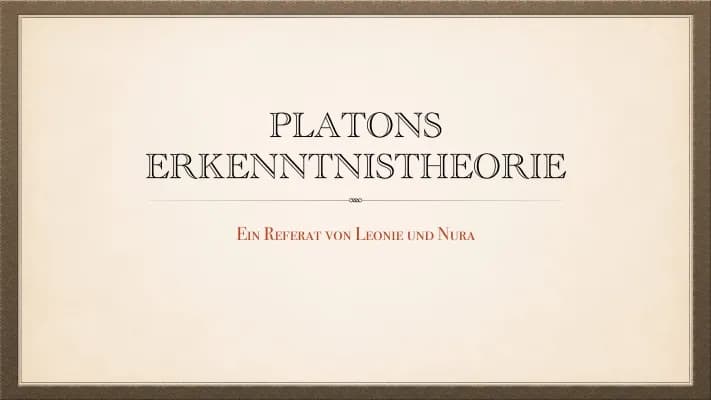 Know Platons Erkenntnistheorie thumbnail