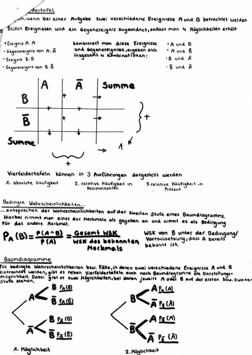 1. Quartal
Hathematik
EF
Klausur: A+
Wahrscheinlichkeitsrechnung
Lemzettel
Wahrscheinlichkeitsverteilung
1st s= {₁, ₂, en} die Ergebnismenge