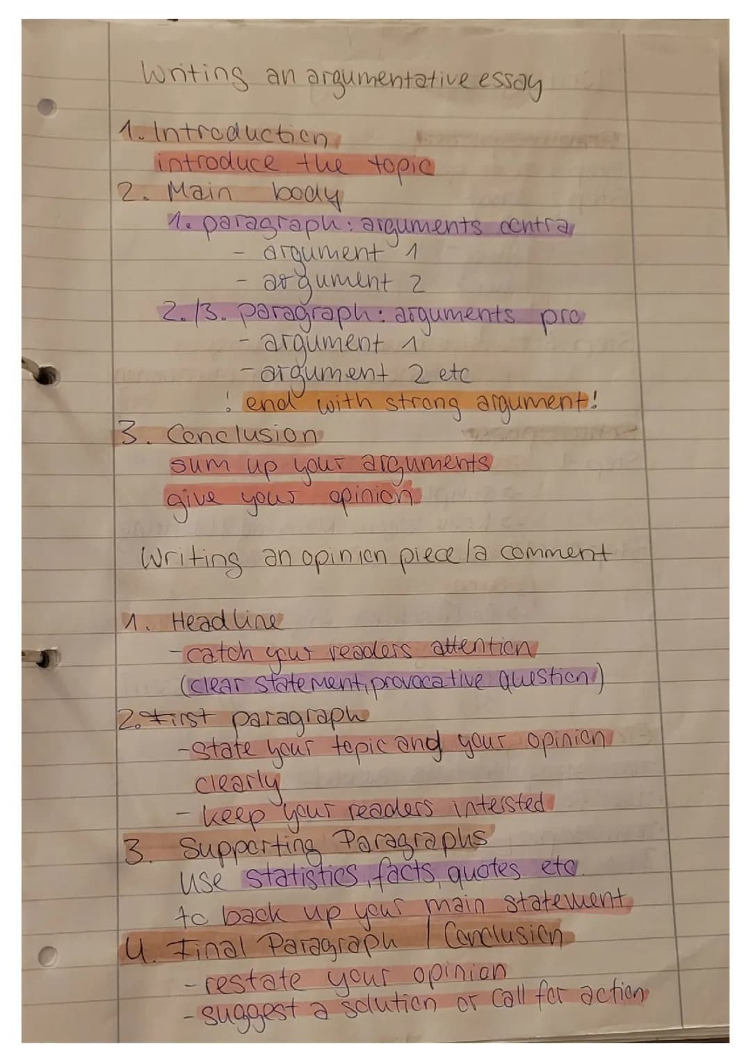 writing an argumentative essay 