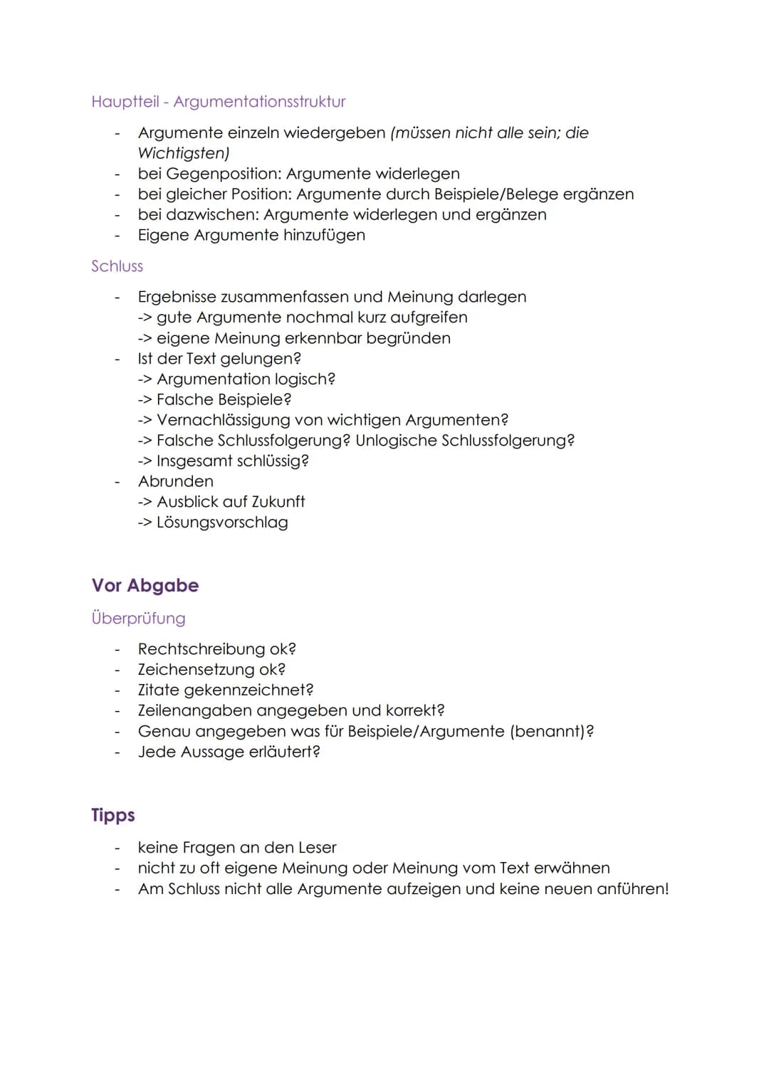Vorarbeit
Textgebundene Erörterung schreiben
Text erfassen
1) Text aufmerksam lesen
II) Thesen herausarbeiten
III) Argumente herausarbeiten
