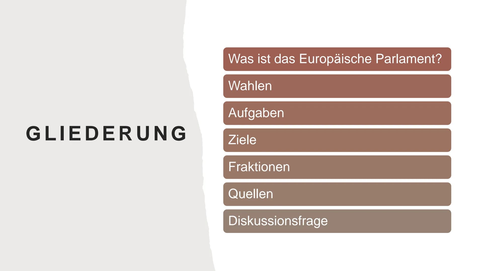 DAS EUROPÄISCHE PARLAMENT
Von Leny, Rieke & Jette-Marie GLIEDERUNG
Was ist das Europäische Parlament?
Wahlen
Aufgaben
Ziele
Fraktionen
Quell