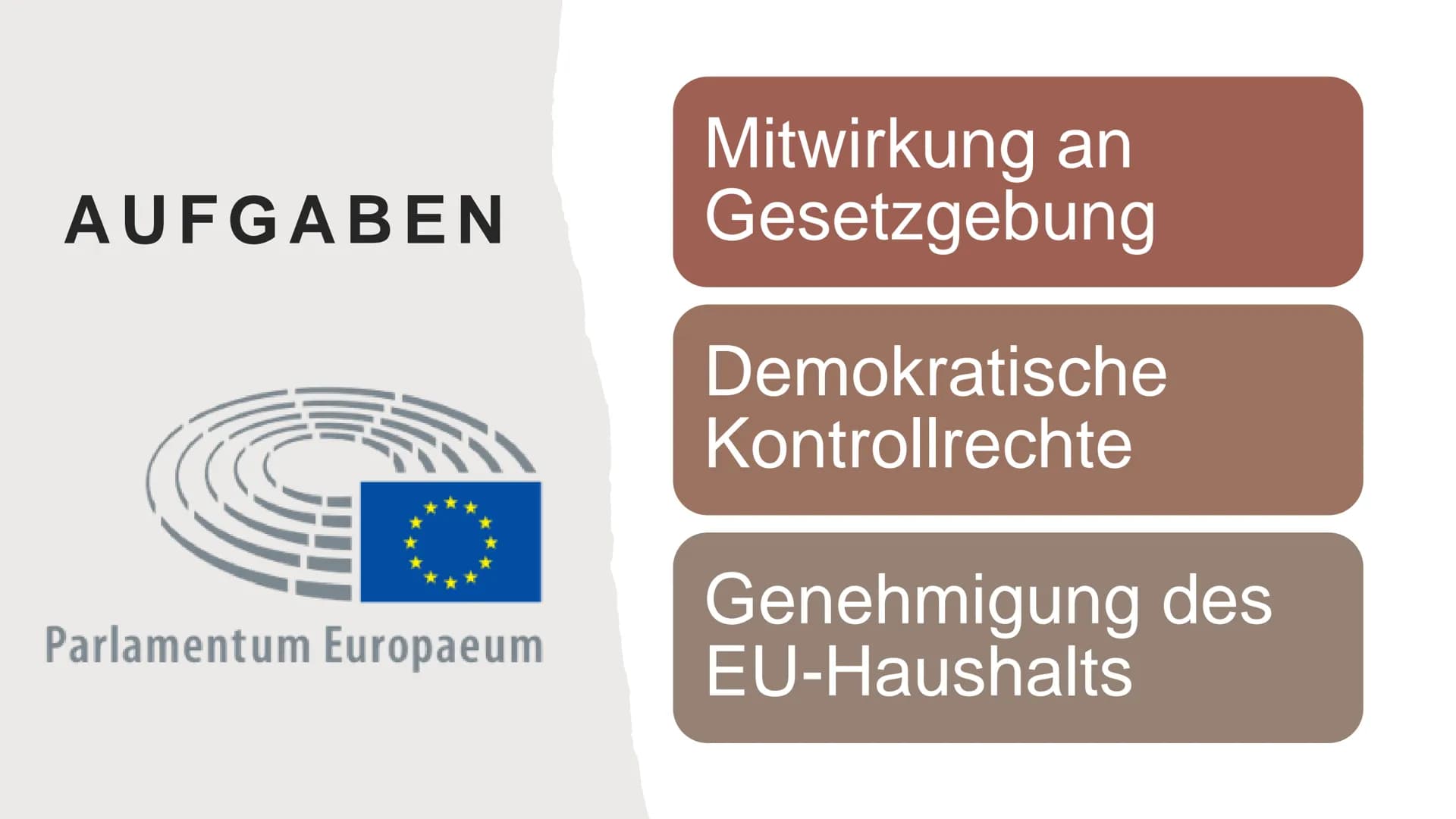 DAS EUROPÄISCHE PARLAMENT
Von Leny, Rieke & Jette-Marie GLIEDERUNG
Was ist das Europäische Parlament?
Wahlen
Aufgaben
Ziele
Fraktionen
Quell
