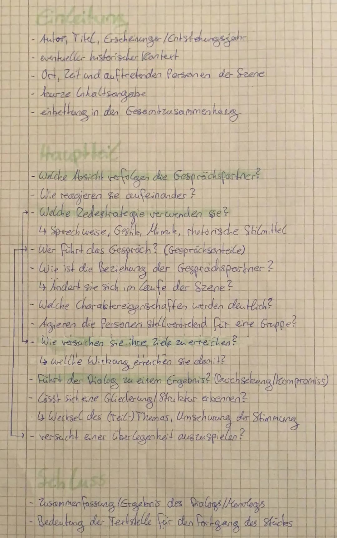 dra
a m e A SZ
se
an a 4 g s
le n
e
Handlung wird nicht erzählt, sondern dargestellt.
Zentrales Element eines Dramas ist der Dialog
↳ Gesprä