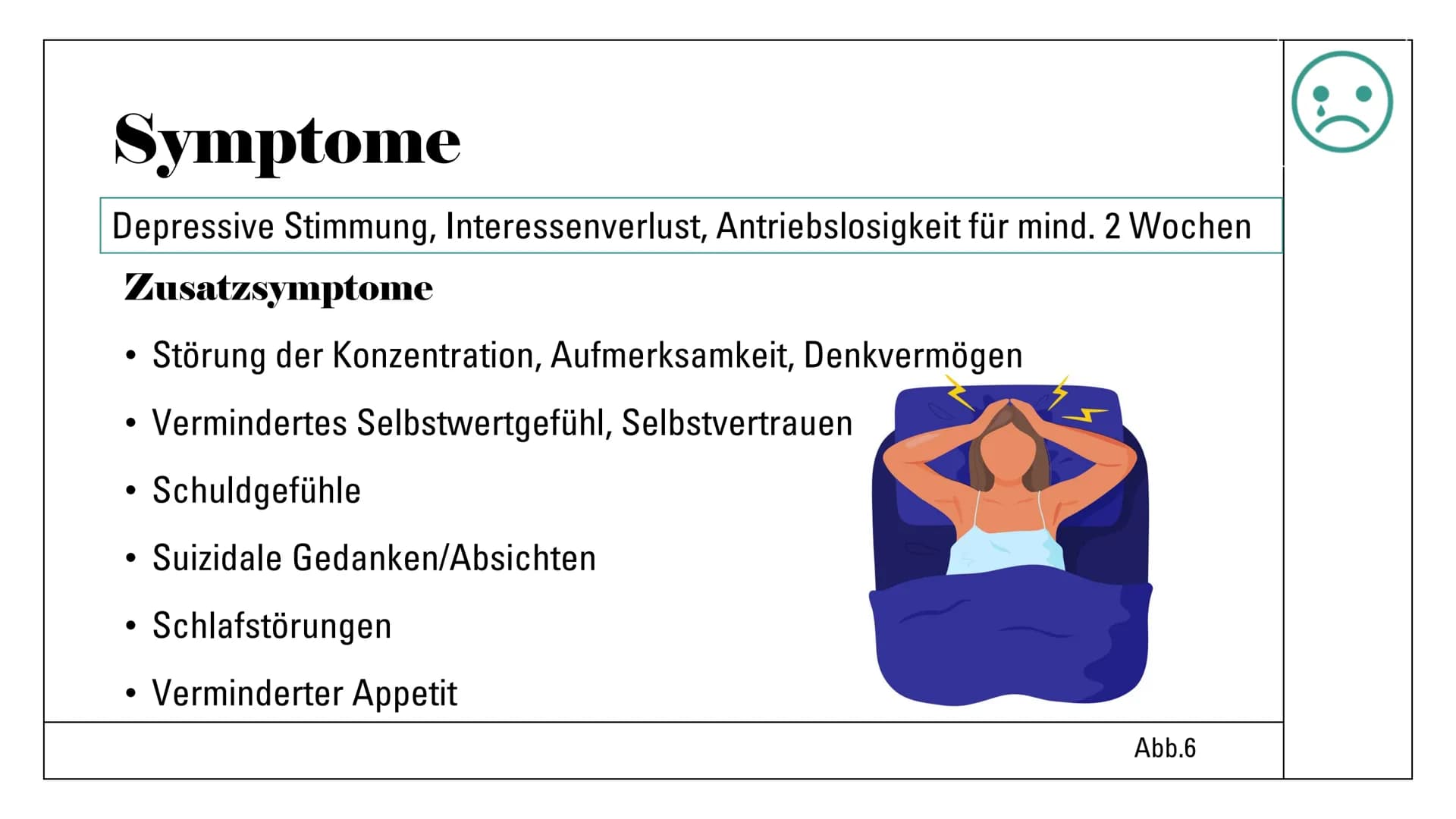 Eva Gedig, Sophia Pipew
05.05.2022
Depressionen und die
Wirkung von
Antidepressiva
Abb.1 Gliederung
1 Depressionen
Allgemeines
Ursachen
Symp