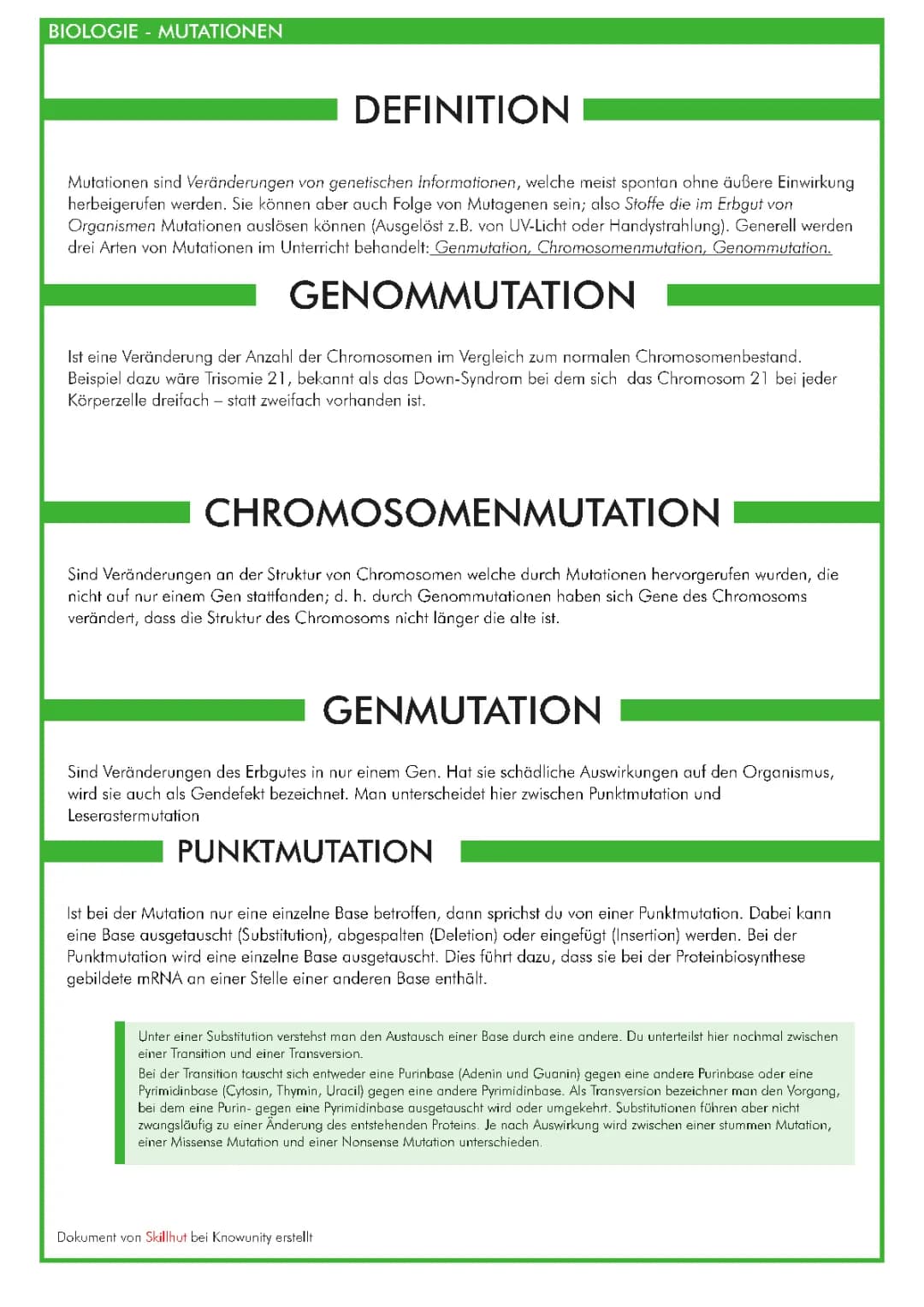 Mutationen