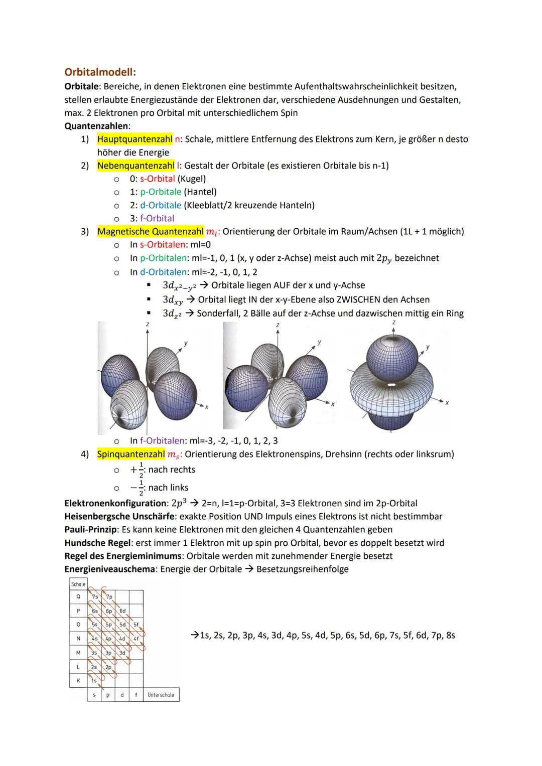 Atome:
Atom: besteht aus Atomkern (Protonen, Neutronen) und Atomhülle (Elektronen)
Element: chemischer Grundstoff, lässt sich nicht in ander