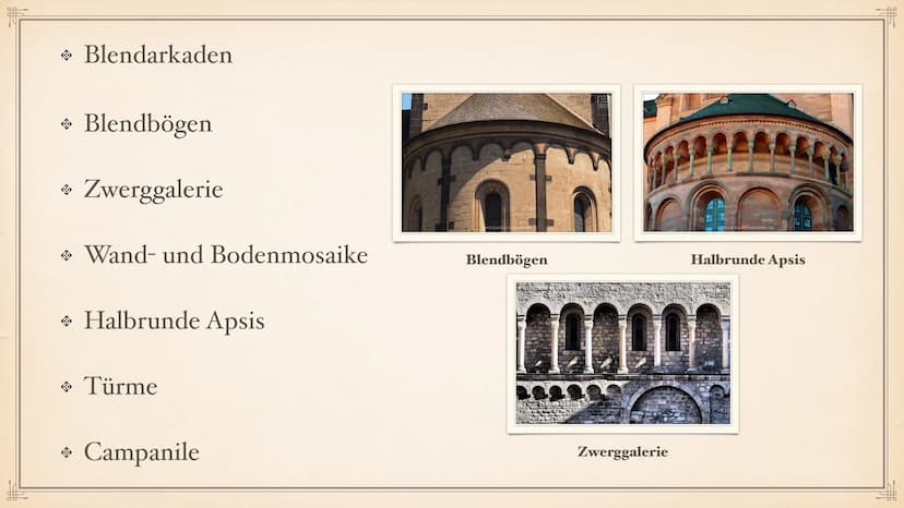 ROMANIK F
> Allgemeine Daten
◆ Dauer der Epoche
→ Stilphasen
Vorromanik
INHALTSVERZEICHNIS
• Merkmale der Epoche
Architektur
Pfeiler & Säule