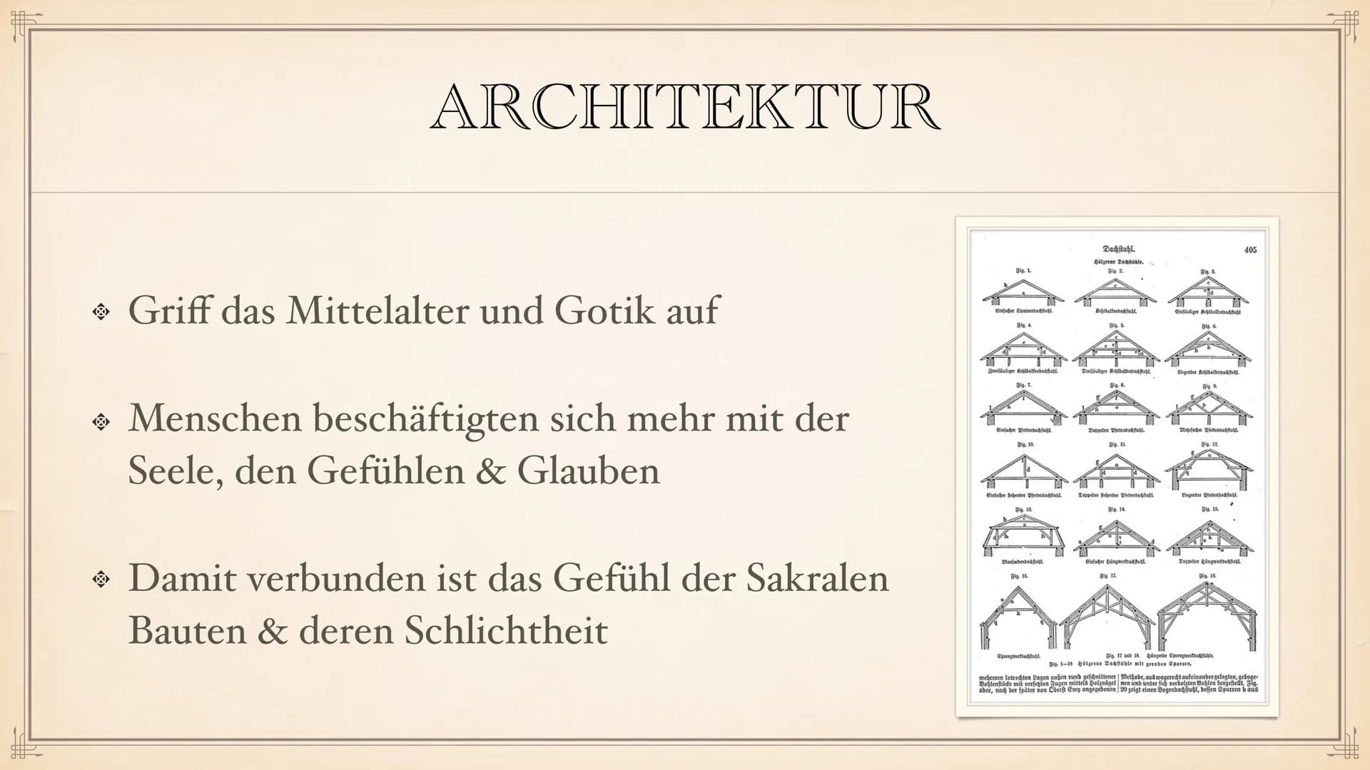 ROMANIK F
> Allgemeine Daten
◆ Dauer der Epoche
→ Stilphasen
Vorromanik
INHALTSVERZEICHNIS
• Merkmale der Epoche
Architektur
Pfeiler & Säule