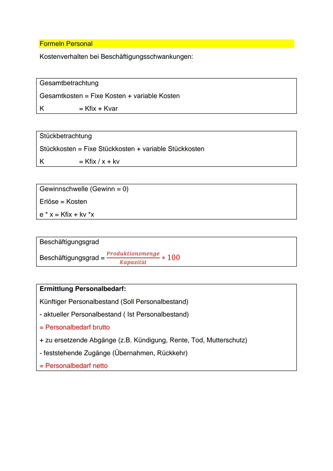# Formeln Lager

Lagerkennzahlen

Durchschnittlicher Lagerbestand = $\frac{JAB+JEB}{2}$

= $\frac{JAB+12MEB}{13}$

= $\frac{QAB+3MEB}{4}$

U