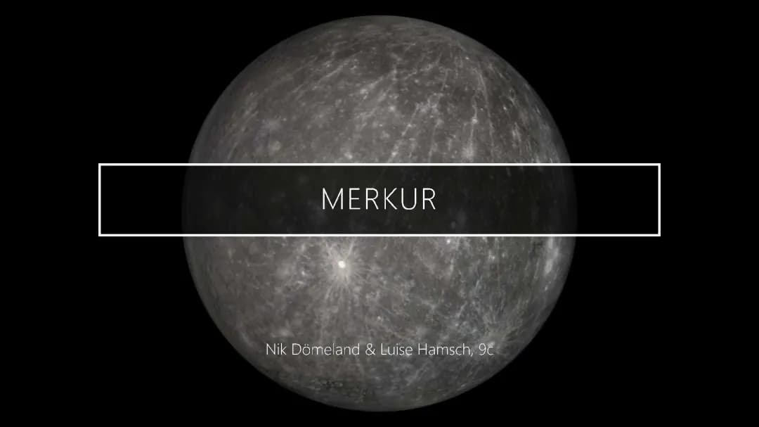 Der Planet Merkur