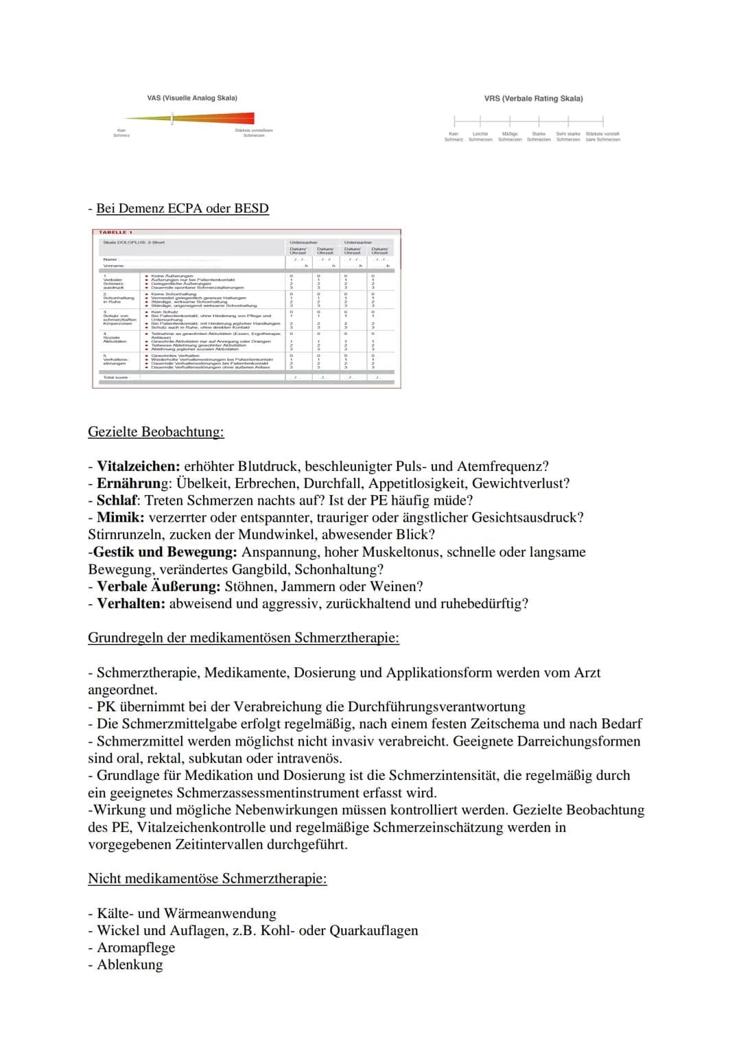 Schmerz Management
Definition:
Schmerz ist ein unangenehmes Sinns- und Gefühlserlebnis, das mit
aktueller oder potenzieller Gewebeschädigung