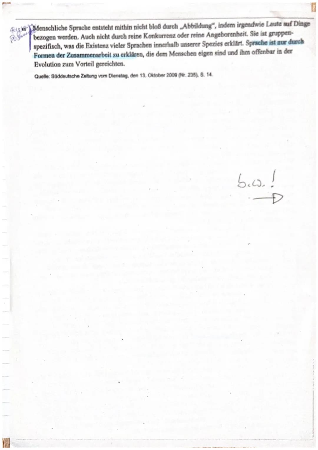 O
5
10
15
Zweitens entwickeln Tiere Chomsky zufolge kein jenem des Menschen vergleichbares Sprachver-
halten. Das liegt nicht nur an ihrer m