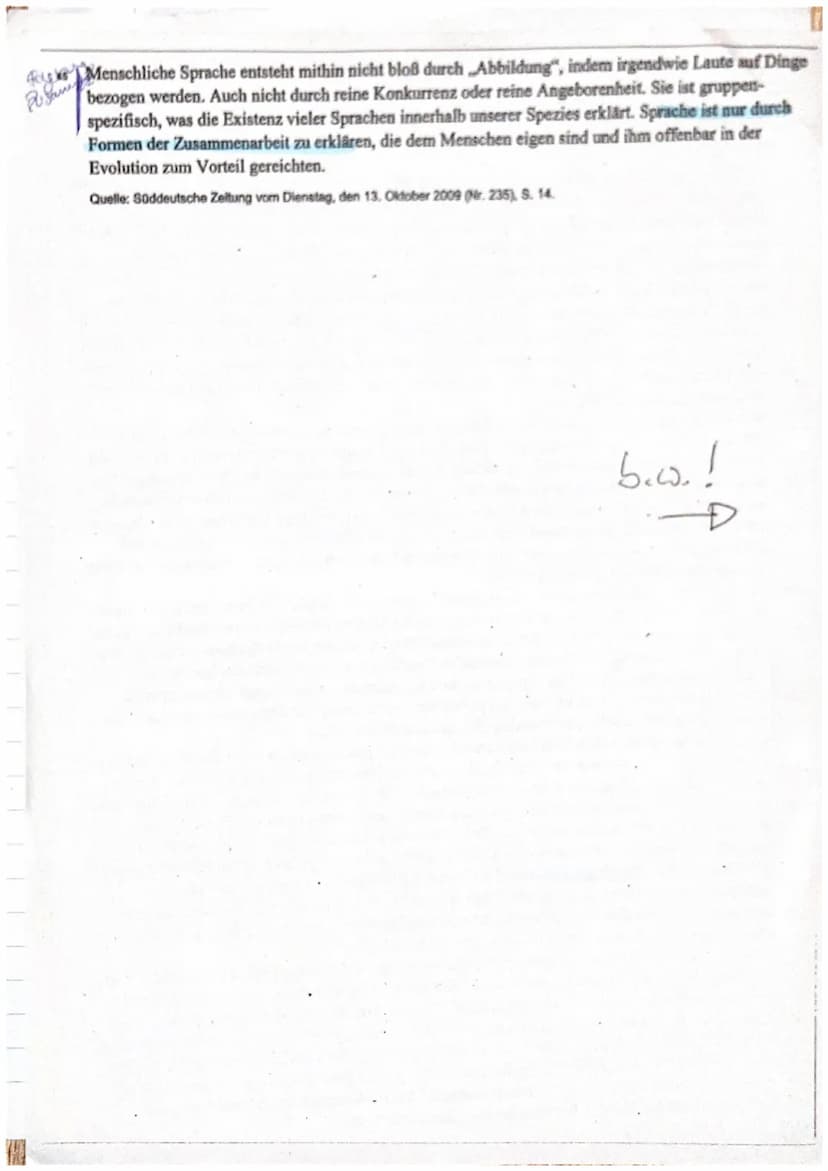 O
5
10
15
Zweitens entwickeln Tiere Chomsky zufolge kein jenem des Menschen vergleichbares Sprachver-
halten. Das liegt nicht nur an ihrer m