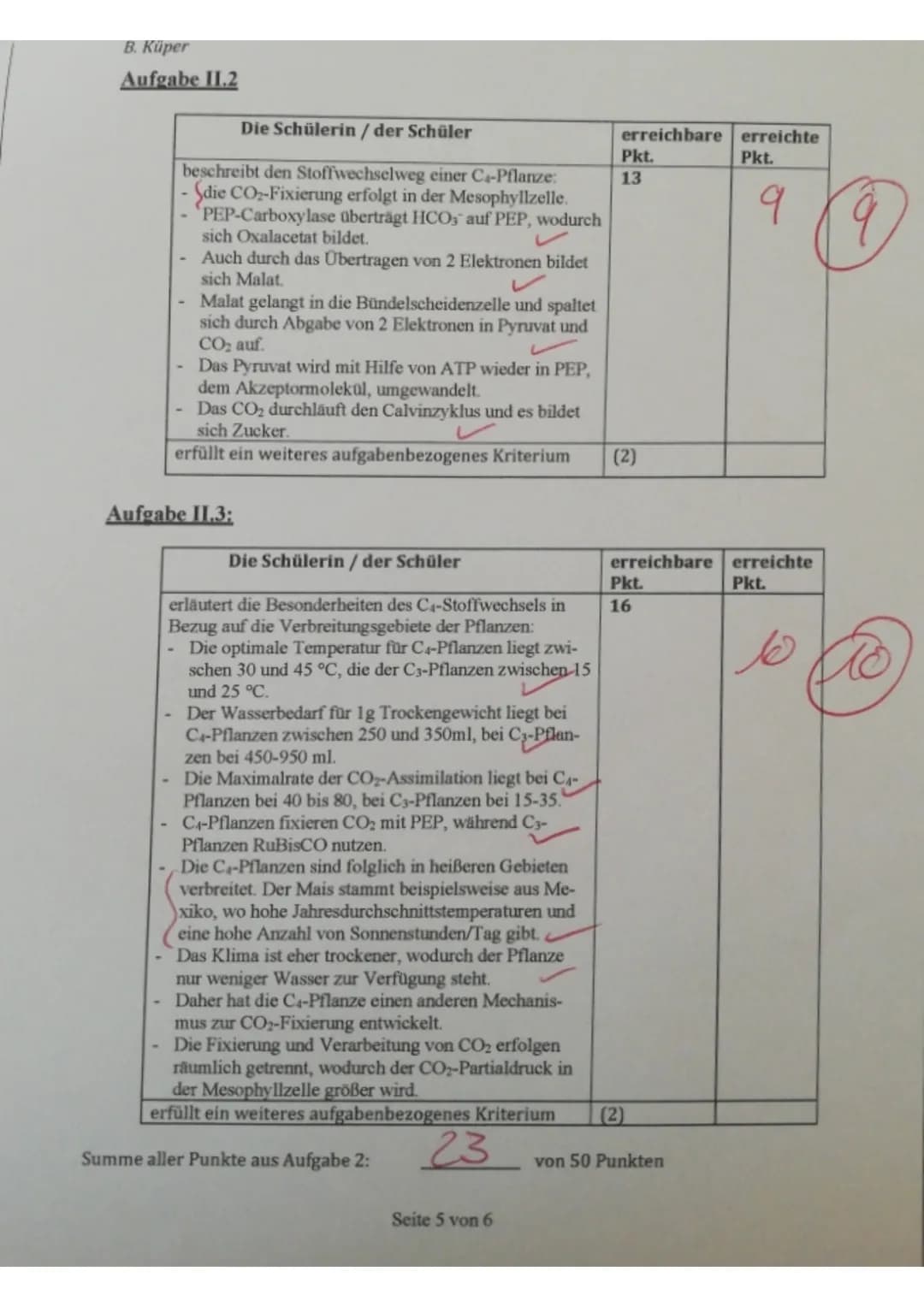 Aufgabe 1.1:
Die Schülerin / der Schüler
zeichnet die Nahrungskette:
Phytoplankton (Produzenten) → Ruderfußkrebs/ Blatt-
fußkrebs (Primärkon