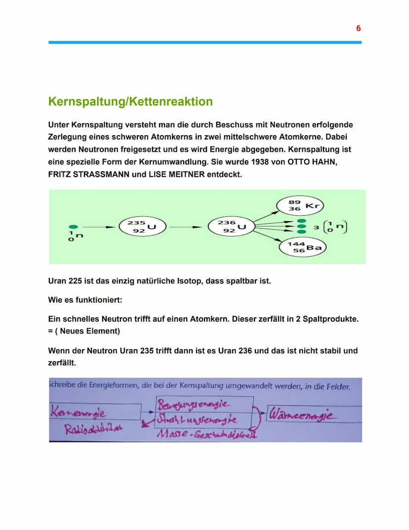 Kernphysik
Zusammenfassung
Atomaufbau/Atommodell
● Kern und Hülle
Proton
Positiv geladenes
Elementarteilchen,
1 Elementarladung, wiegt
etwa 