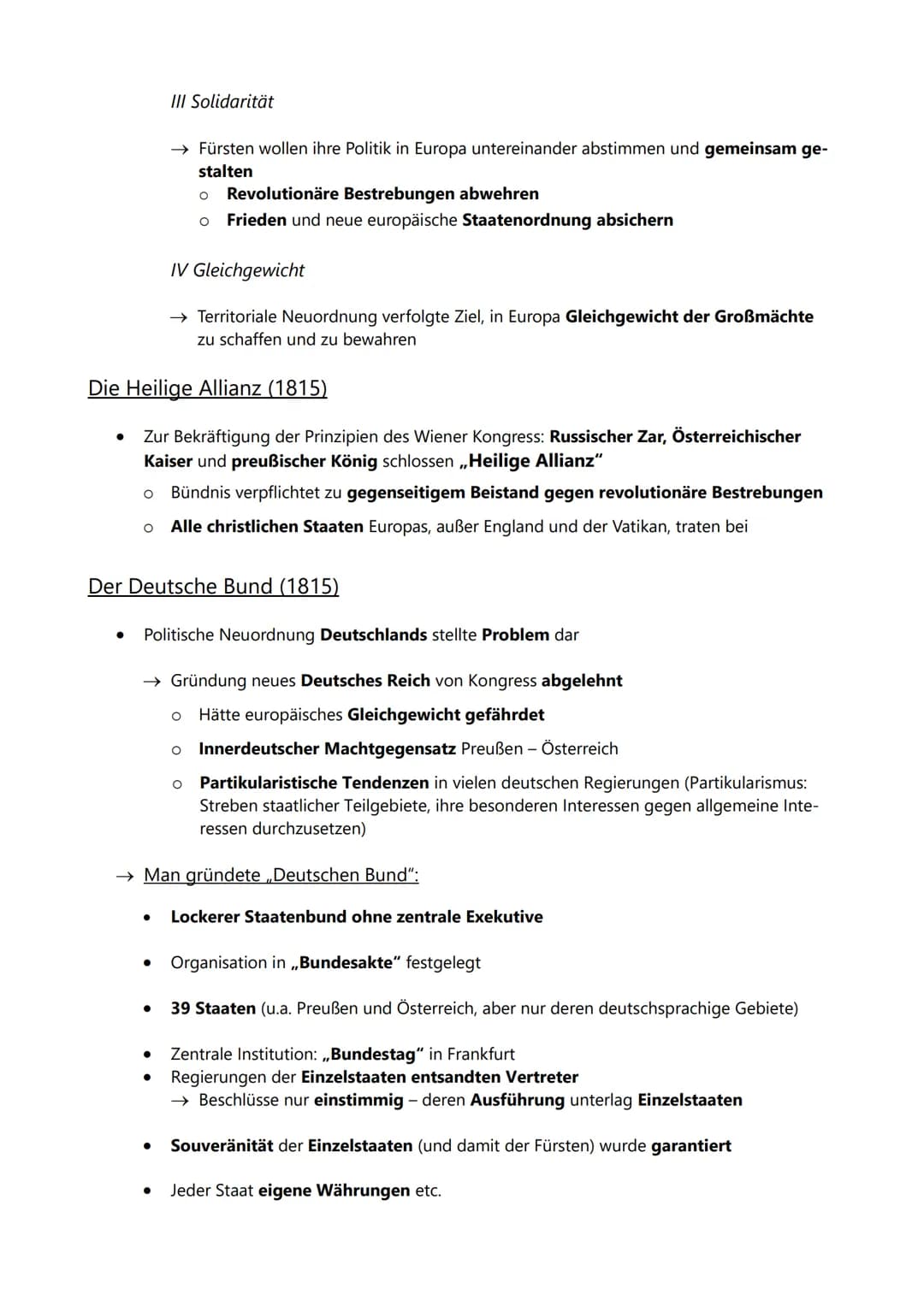 VORMÄRZ
Nationalismus, Liberalismus, Restauration:
Politische und wirtschaftliche/soziale Ursachen der
Revolution, Ziele und Träger der Revo