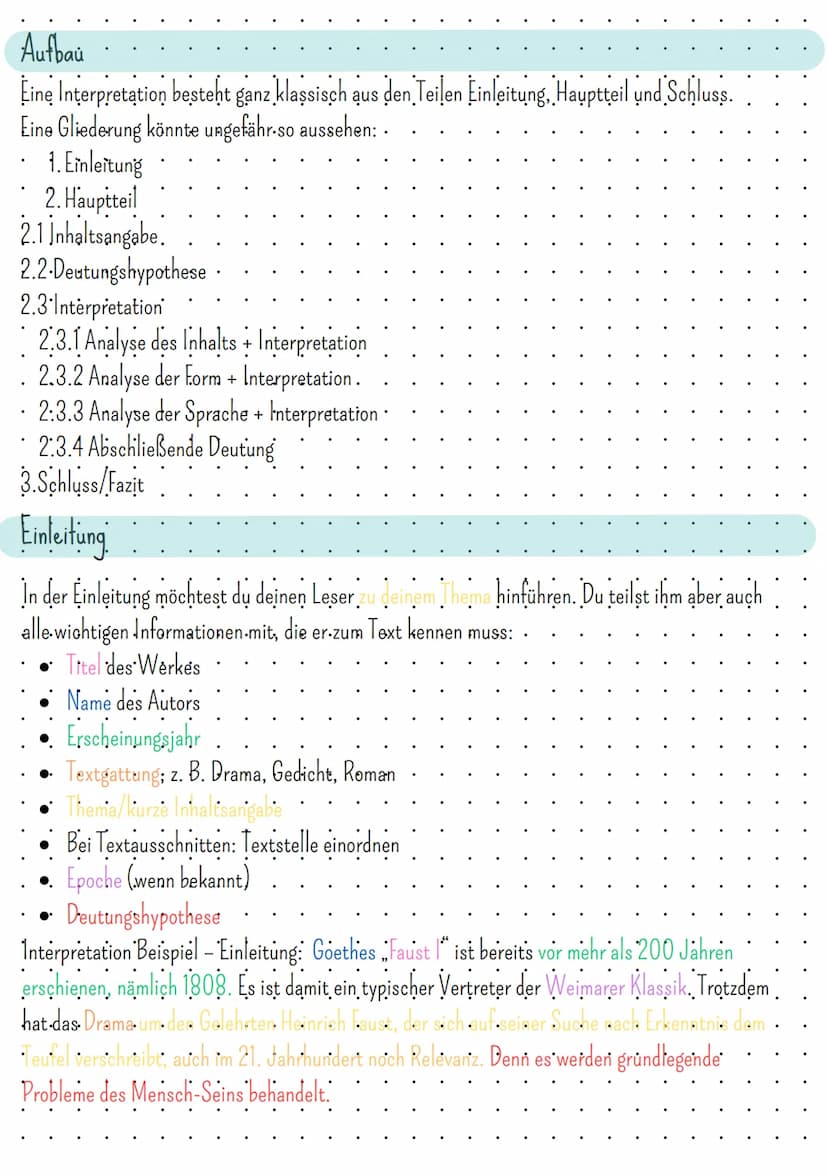 Interpretation schreiben
Bei einer Interpretation versuchst du, die Bedeutung und die Wirkung eines Textes nachzuvollziehen. Deshalb
bezeich