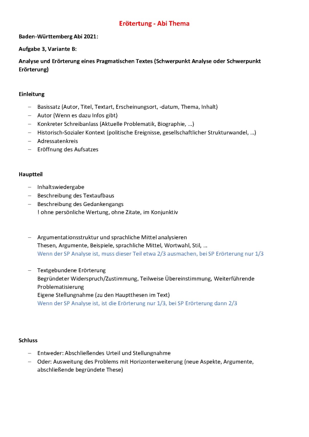 Mathe Abitur BW 2021 Lösungen - Deutsch Abitur BW 2024 - Praktische Textanalyse und Erörterung