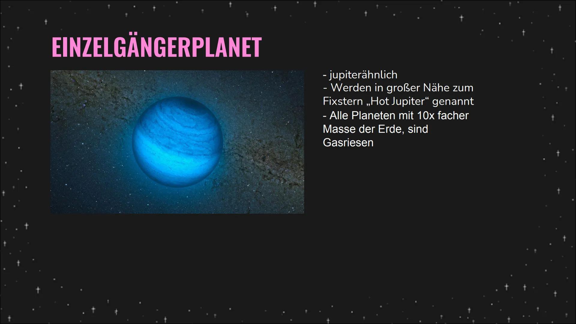 Extrasolare
Planeten Handout ,,Extrasolare Planeten"
Definition: Ein extrasolarer Planet, kurz Exoplanet, ist ein
Planet außerhalb des vorhe