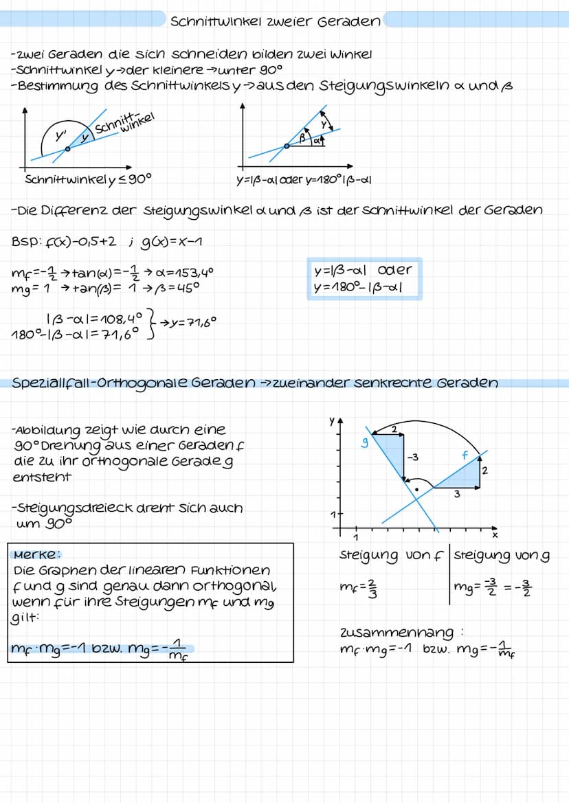 LINEARE FUNKTIONEN
Allgemeine Form/Lineare Geradengleichung
f(x)=mx+b
m=steigung b=y-Achsenabschnitt
Aufstellen einer Geradengleichung
Fall 