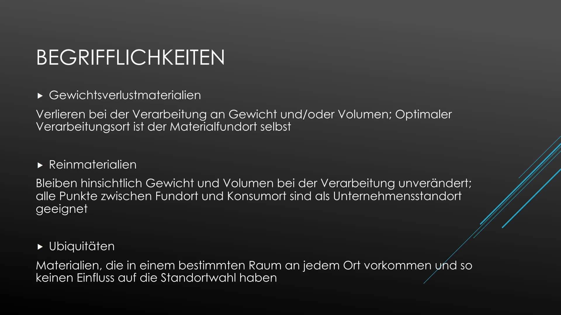 STANDORTFAKTOREN
Erdkunde Standortfaktoren
Die Wahl des richtigen Standortes ist eine wichtige und langfristige Unternehmensentscheidung. Hi