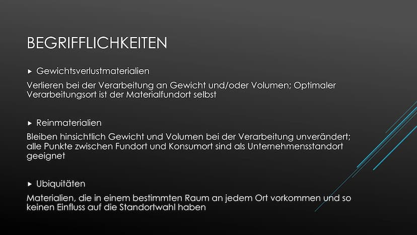STANDORTFAKTOREN
Erdkunde Standortfaktoren
Die Wahl des richtigen Standortes ist eine wichtige und langfristige Unternehmensentscheidung. Hi