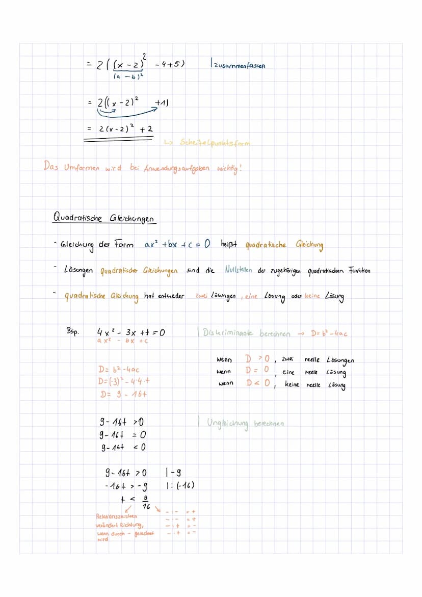 
<h2 id="quadratischegleichungen">Quadratische Gleichungen</h2>
<h3 id="quadratischefunktionenderformfxax">Quadratische Funktionen der Form 