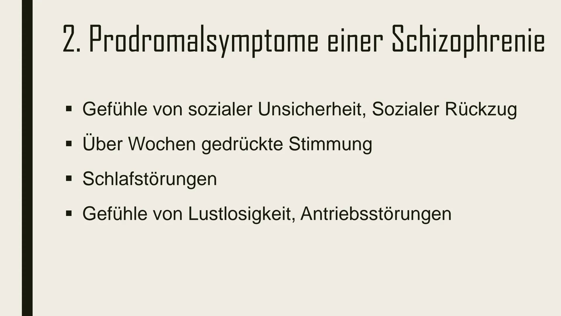 Schizophrenie Leral Schizophrenie - Übersicht
1.Was ist Schizophrenie ?
2.Symptomatik
3. Varianten
4.Auslöser
5.Behandlung
6. Quellen 1.Was 
