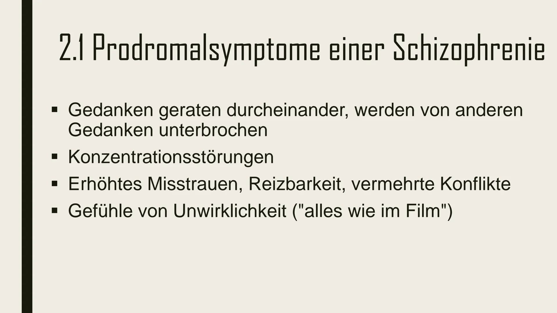 Schizophrenie Leral Schizophrenie - Übersicht
1.Was ist Schizophrenie ?
2.Symptomatik
3. Varianten
4.Auslöser
5.Behandlung
6. Quellen 1.Was 