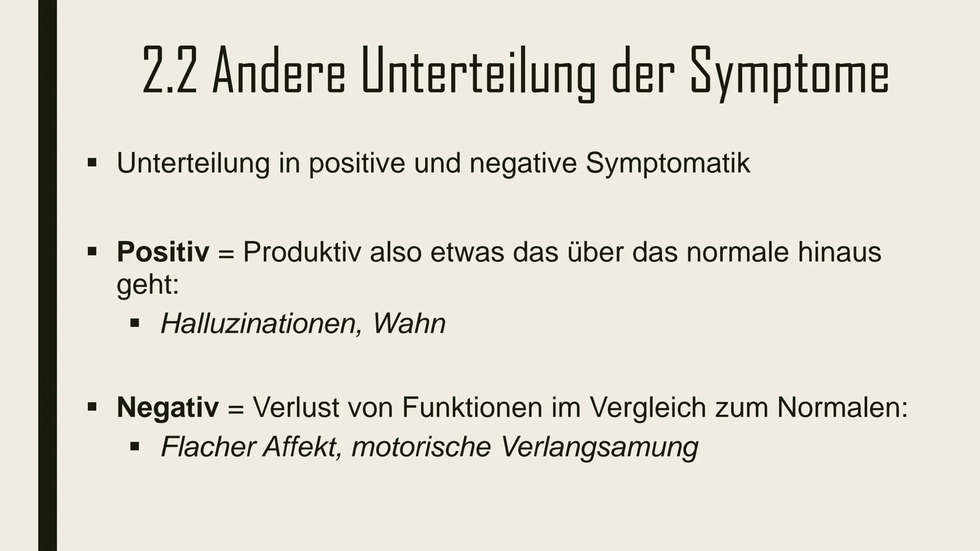 Schizophrenie Leral Schizophrenie - Übersicht
1.Was ist Schizophrenie ?
2.Symptomatik
3. Varianten
4.Auslöser
5.Behandlung
6. Quellen 1.Was 