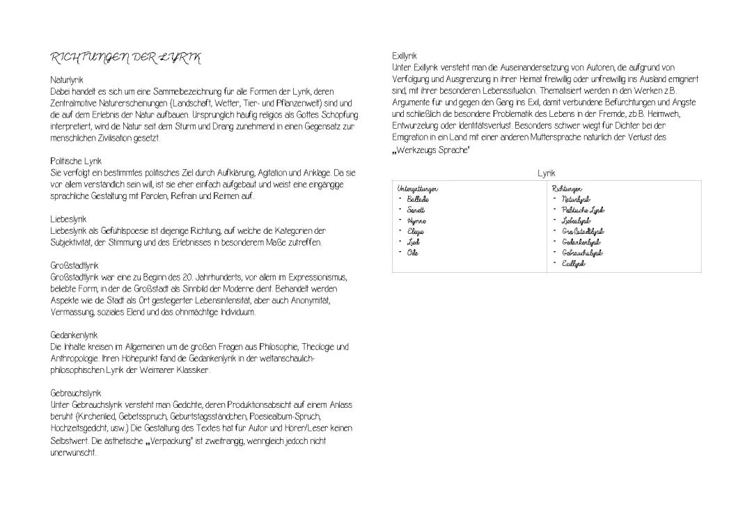 Fun with Poetry for German Abitur: Political and Love Poems