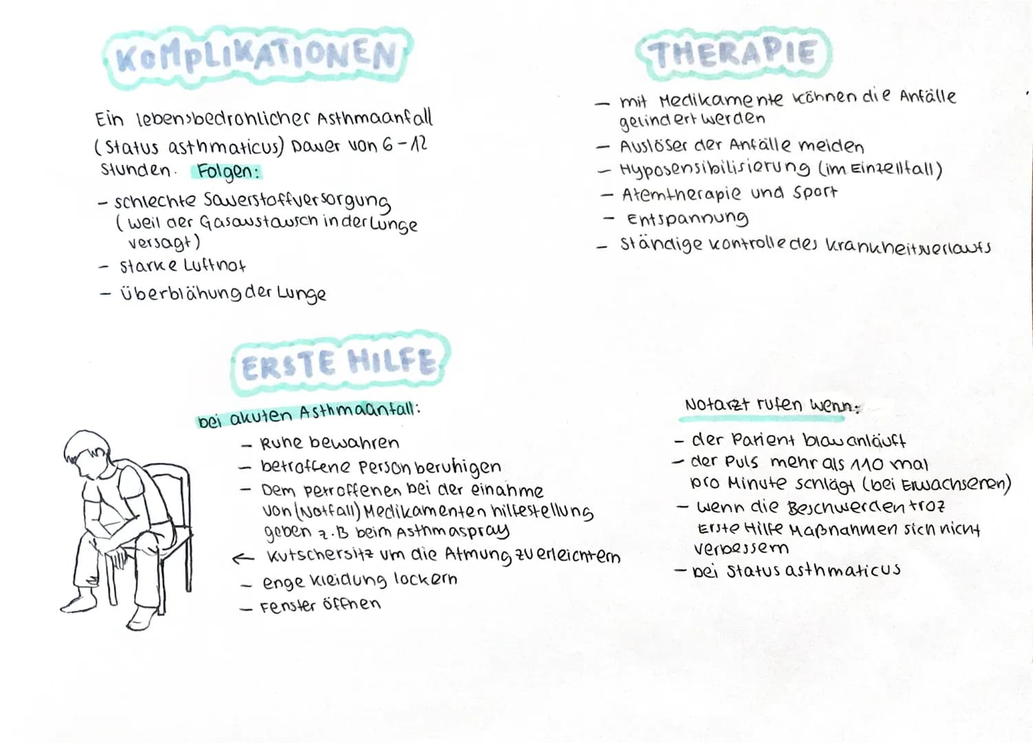 FORMEN
-> extrinsisches Asthma (allergisches Asthma)
-> intrinsische Asthma (nicht allergisches
Asthma)
Allergisches Asthma:
Das Asthma wird