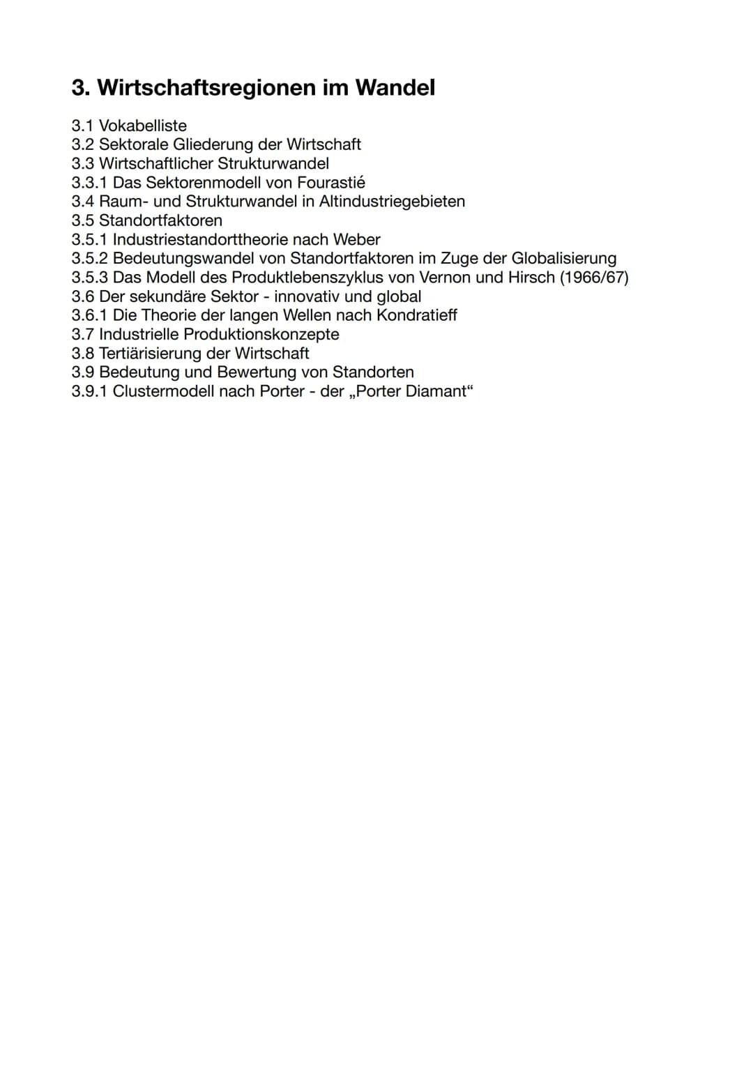 Wirtschaftsregionen im Wandel