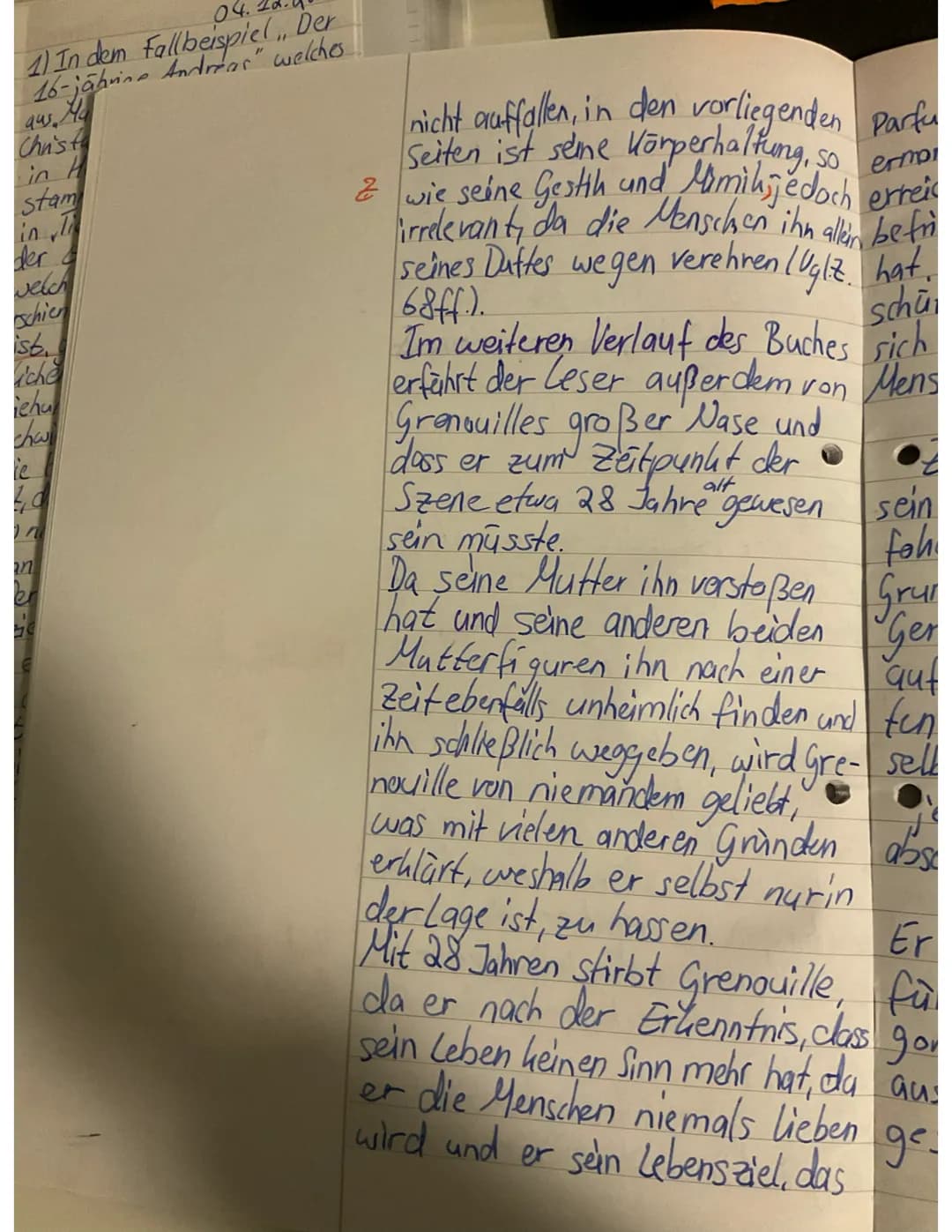 04.12.20
1) In dem Fallbeispiel.. Der
16-jährige Andreas", welcho
aus. Mut zum Ereichen von
Christa Meres,
in Hamburg
stamme und
n Tiefenpsy